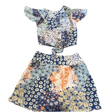 Speechless Girls Light Blue Tie Front Top  Skort Set Size 8