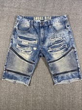 Smoke rise distressed Men's jean shorts size 36