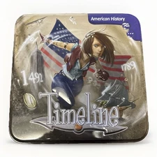 Asmodee TIME LINE Card Game - AMERICAN HISTORY - Complete in Tin Box