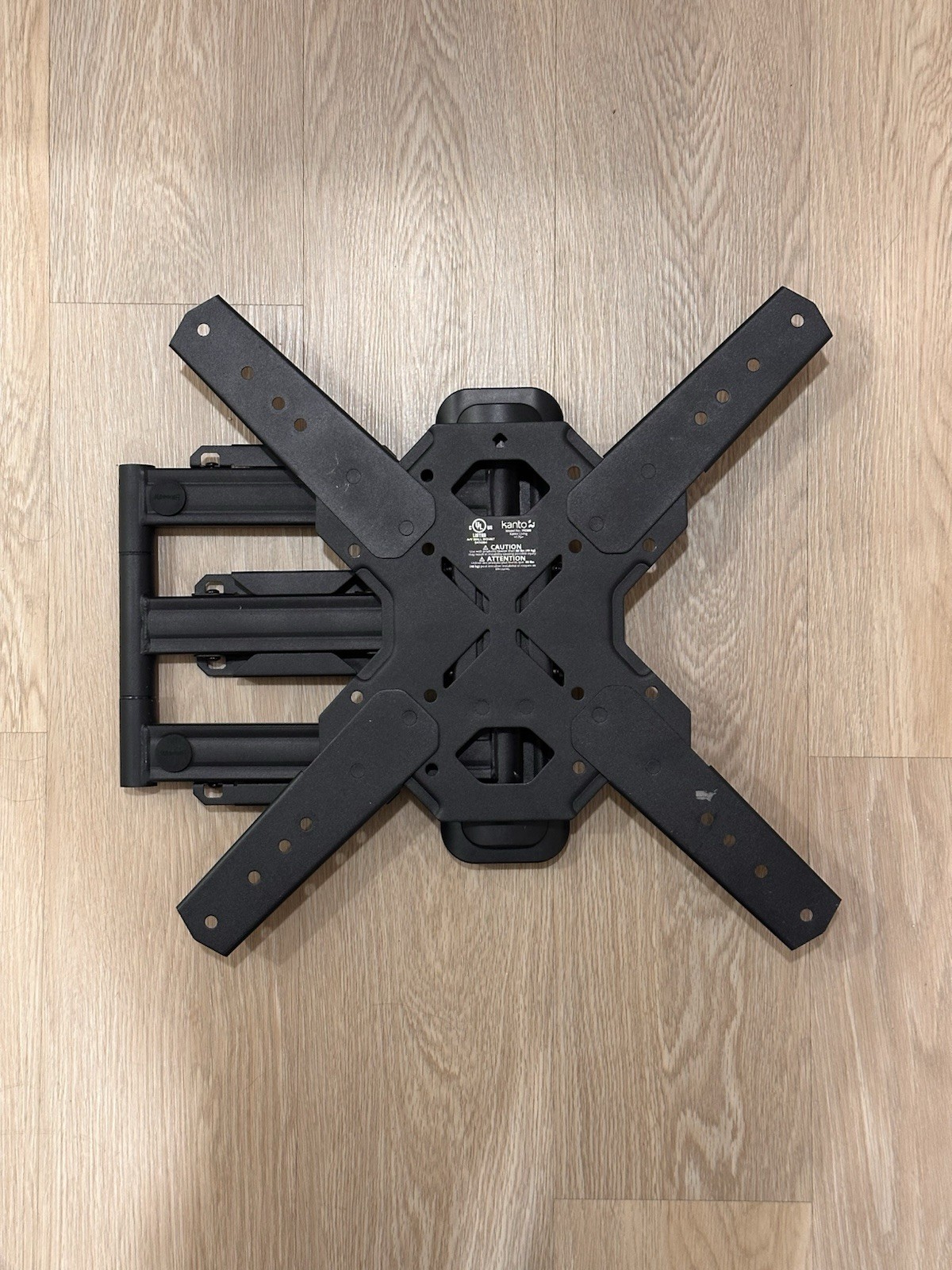 Kanto PS300 Full Motion Low Profile TV Wall Mount - Black