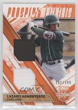 2019 Elite Extra Edition Dual Prospect Materials Orange Lazaro Armenteros 8d2