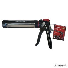 Husky 1006011775 Adjustable Force Caulk Gun Heavy-Duty High Leverage - 10 Oz