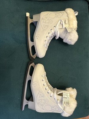 Beautiful Decathlon Oxelo Artistic  IS 500 Women Ice Skates New Sharpened UK3