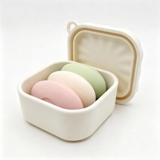Silicone Travel Soap Case, Leak Proof Soap Dish Holder with Drainage, Shower