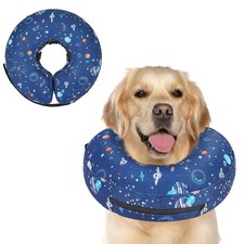 Supet Inflatable Dog Cone Collar Alternative After Surgery, Dog Neck Donut Co...