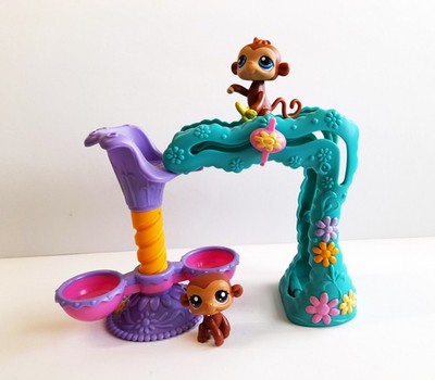 Littlest Pet Shop Twirl Around Tree House Monkey Hasbro LPS Petshop