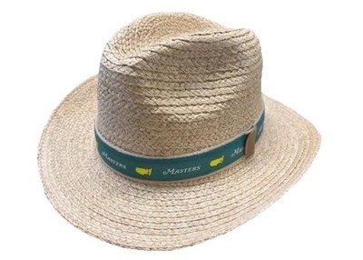 2026 Masters Cream Straw Hat with Green Geometric Band NEW MASTERS 2026 Members Club EXCLUSIVE MOST COVETED Green  main image 4