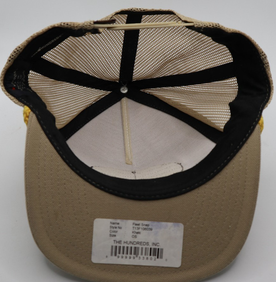 The Hundreds Is Huge Inc. Fleet Snap Snapback Hat Cap One Size Khaki (J) View 5