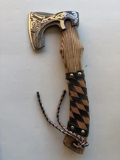 Handmade Viking Axe – Carbon Steel Blade | Norse Battle Axe