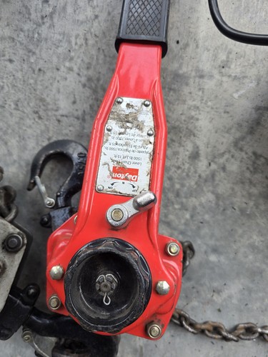 Dayton Lever Chain Hoist 1500 lb Capacity Come-Along Chain Puller