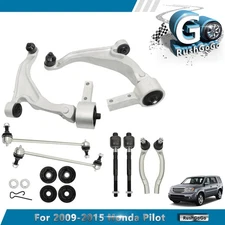 8Pcs For 2009-15 Honda Pilot Front Lower Control Arms Tie Rods Stabilizer Links