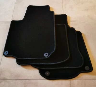 Tapis De Sol Sur Mesure SEAT TOLEDO 2 II 1M 1999 2004 Velours NOIR NEUF - Photo 1/2