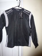 Kooga Vortex Warm Up Top - Black/Grey - Large Boys
