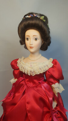 Porzellan Musikpuppe ''Joanna'' (364) 18'' (46 cm) von The Franklin Heirloom Dolls