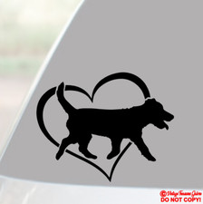 JACK RUSSELL TERRIER HEART Vinyl Decal Sticker Car Rear Window Bumper DOG PUPPY