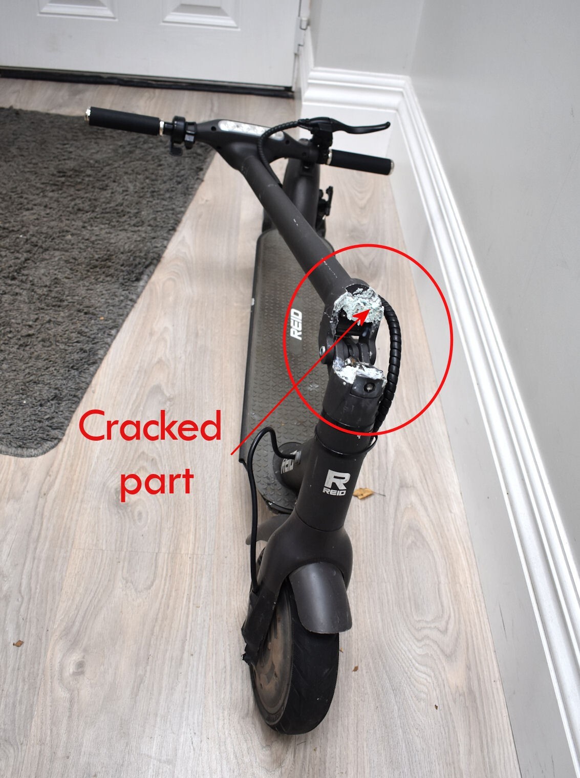 Reid E4 Electric Scooter Broken hinge eBay