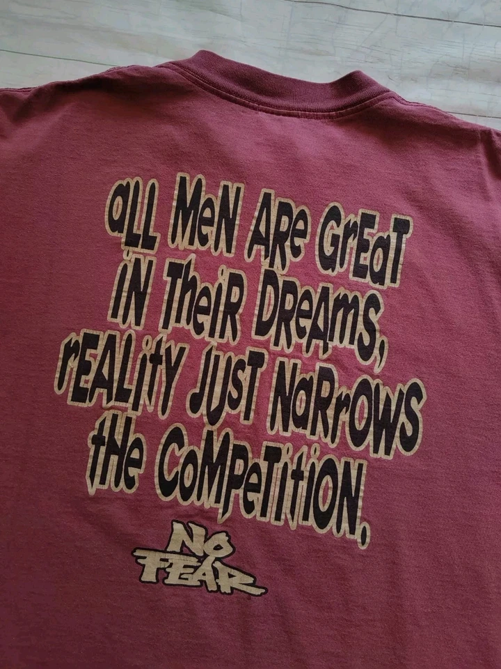 No Fear Vintage 90s Men's Single Stitch Made In USA Skateboard T-shirt Size XL - Image 2 of 4