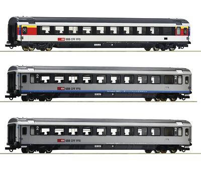 Roco H0 74022 - 3-tlg. Set 2: EuroCity-Wagen EC 7 (SBB)