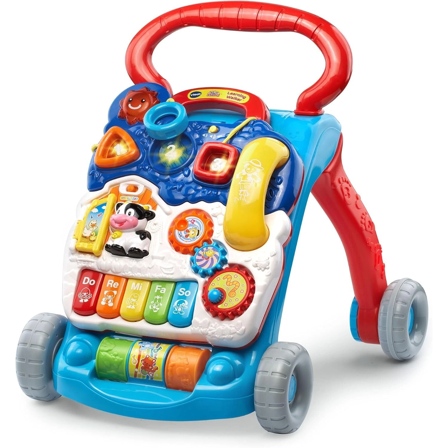 Sit-To-Stand Learning Walker Blue Frustration Free Packaging