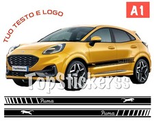 fasce Adesive ford PUMA scritta strisce laterali fiancate sticker tuning st rs