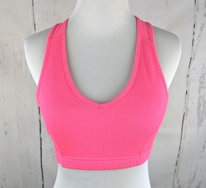 neon pink sports bra