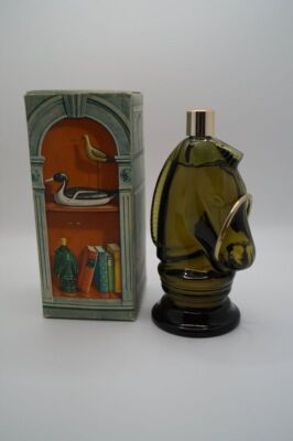 d68) Vintage Avon Eau de Cologne Figurine Pony Decanter Wild Country OVP 120ml