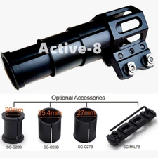 ACTIVE-8 30mm Scope Ring Flashlight Clamp Clip Holder Adjustable And MOE Adapter