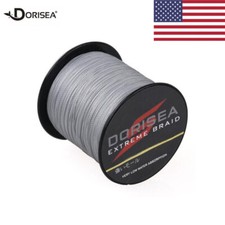 Dorisea Gray 100M-2000M EXTREME PE Dyneema Braided Fishing Line 6LB-550LB USA