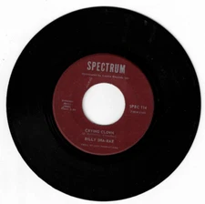 NORTHERN SOUL 45 RPM-  BILLY SHA-RAE - SPECTRUM RECORDS " CRYING CLOWN"