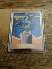 2017 Panini Gold Standard Newly Minted Memorabilia #10 Bradley Zimmer 3/25
