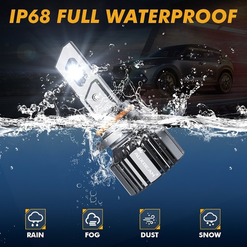 AUXBEAM 9005 H11 LED Headlight High Low Beam Bulb Combo 90W 25000LM Bright White - Picture 9 of 15