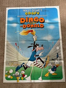 Poster Goofy And Donald Dingo Champions Olympic Superstar Poster 94 1/2 x 126in