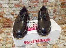 USA RED WING 107 moc n round toe BLACK OXFORD SUPERSOLE MULTIPLE SIZES NIB
