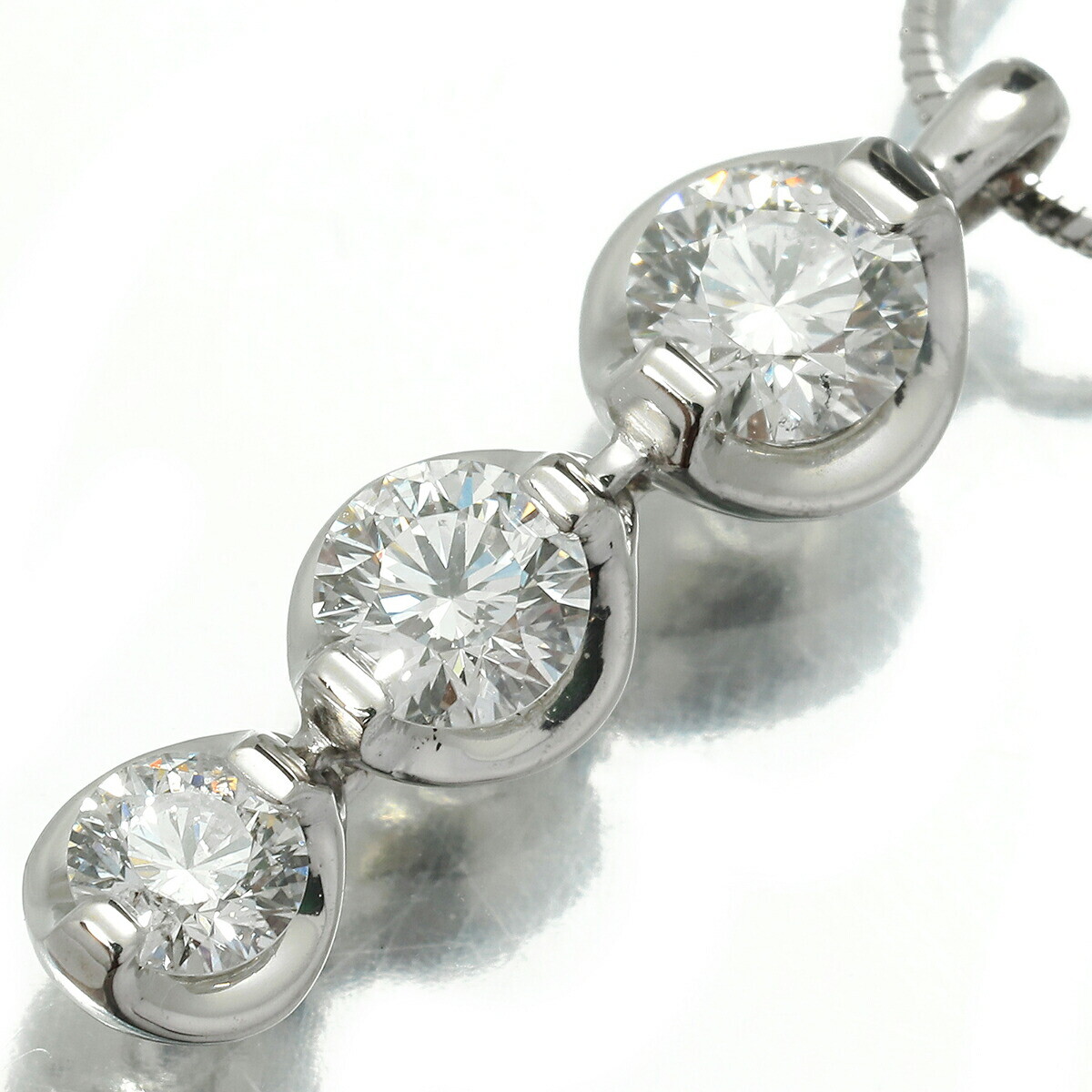 TRILOGY Pendant Natural Diamond 0.219ct Platinum PT850 | eBay