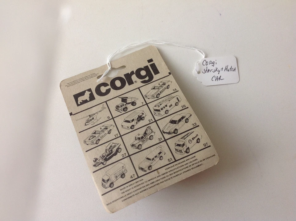 Vintage 1977 Corgi 45 Starsky & Hutch Diecast Ford Torino 1/64 Car MOC - Image 3 of 4