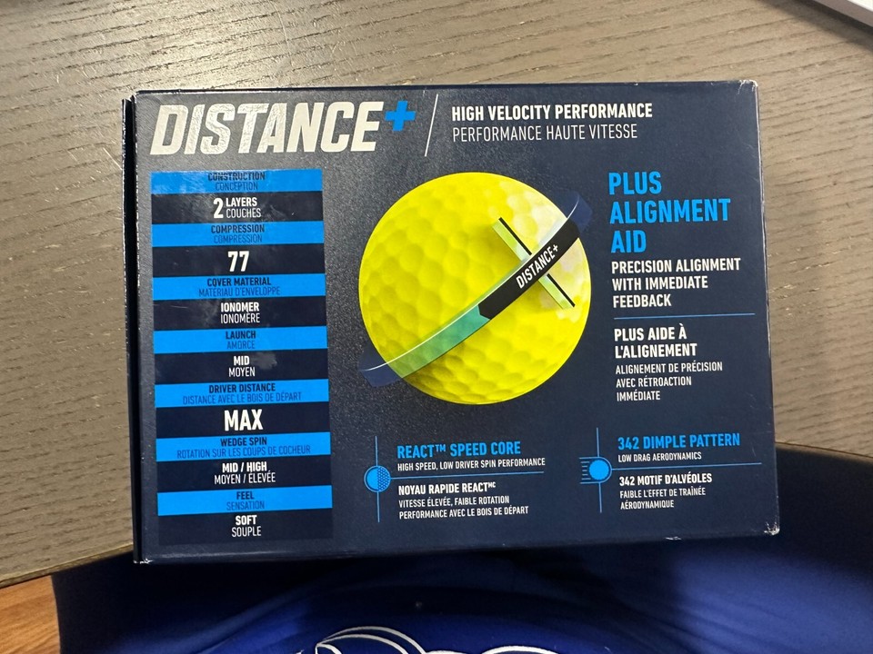 TaylorMade Distance+ Yellow 1 Dozen Golf Balls New eBay
