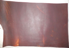 9.5"x14" DARK BROWN OIL TANNED UTILITY LEATHER COWHIDE avg 1.4mm thick 40