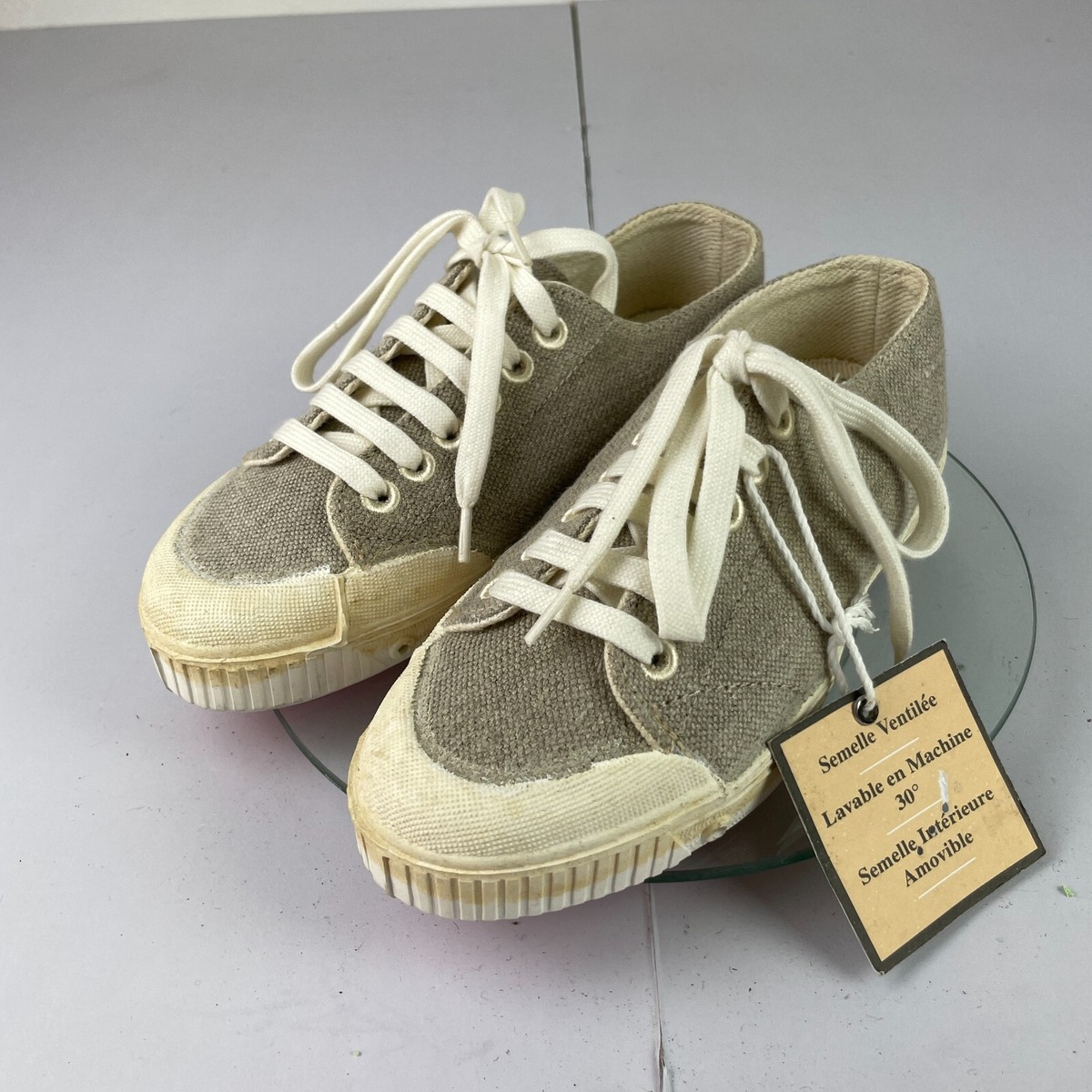 Spring Court Trainers 36 Beige Shoes Womens Casual Canvas Plimsole