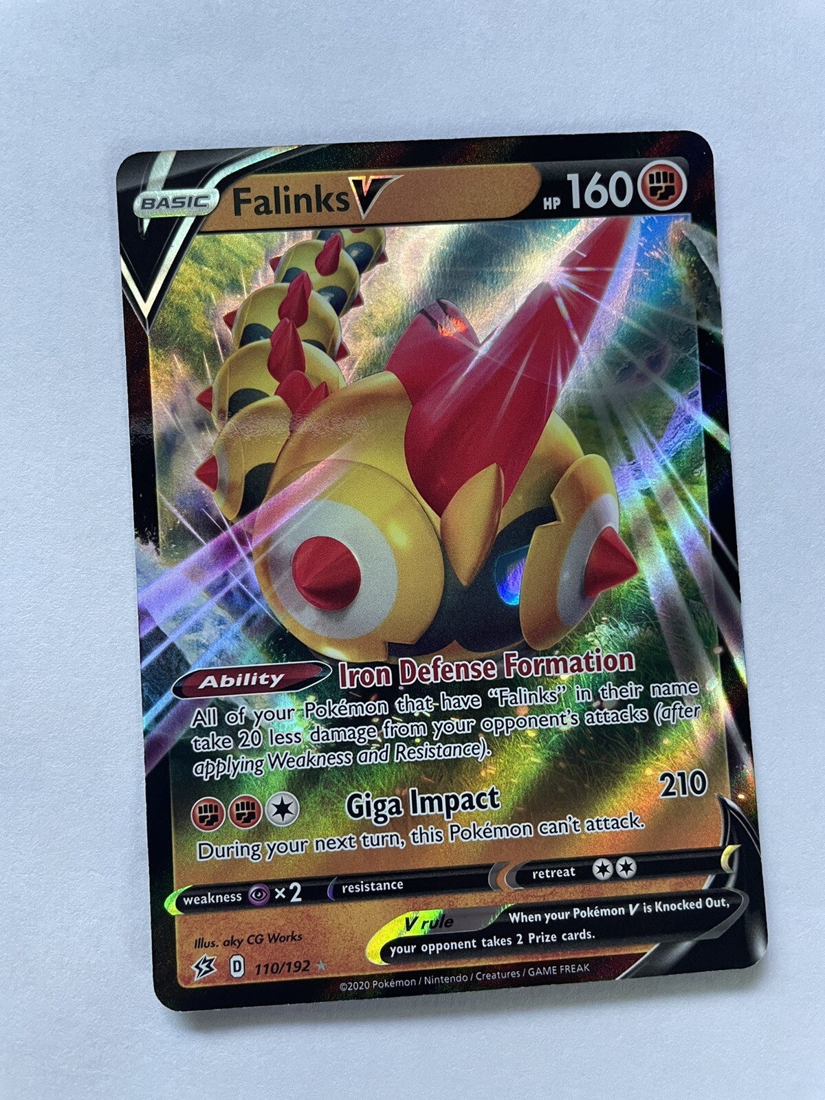 Falinks V | ULTRA RARE | SWSH - Rebel Clash 110/192 | Pokemon NM/MINT