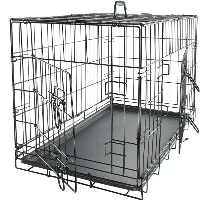 Wire Collapsible Dog Crate M Black Boots & Barkley 85239209813 eBay