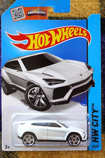 2014 HOT WHEELS 2012 Lamborghini Urus Concept white CITY sealed