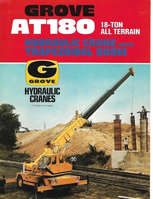Equipment Brochure - Grove - AT180 - 18 Ton All Terrain Crane - 2 items (E6538)