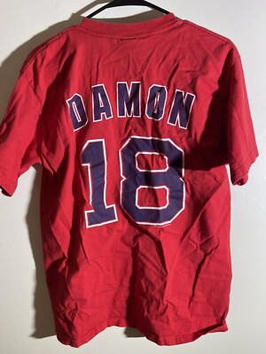 Red Sox Damon 18 Mens Size L Shirt in Good Condition Washed | eBay