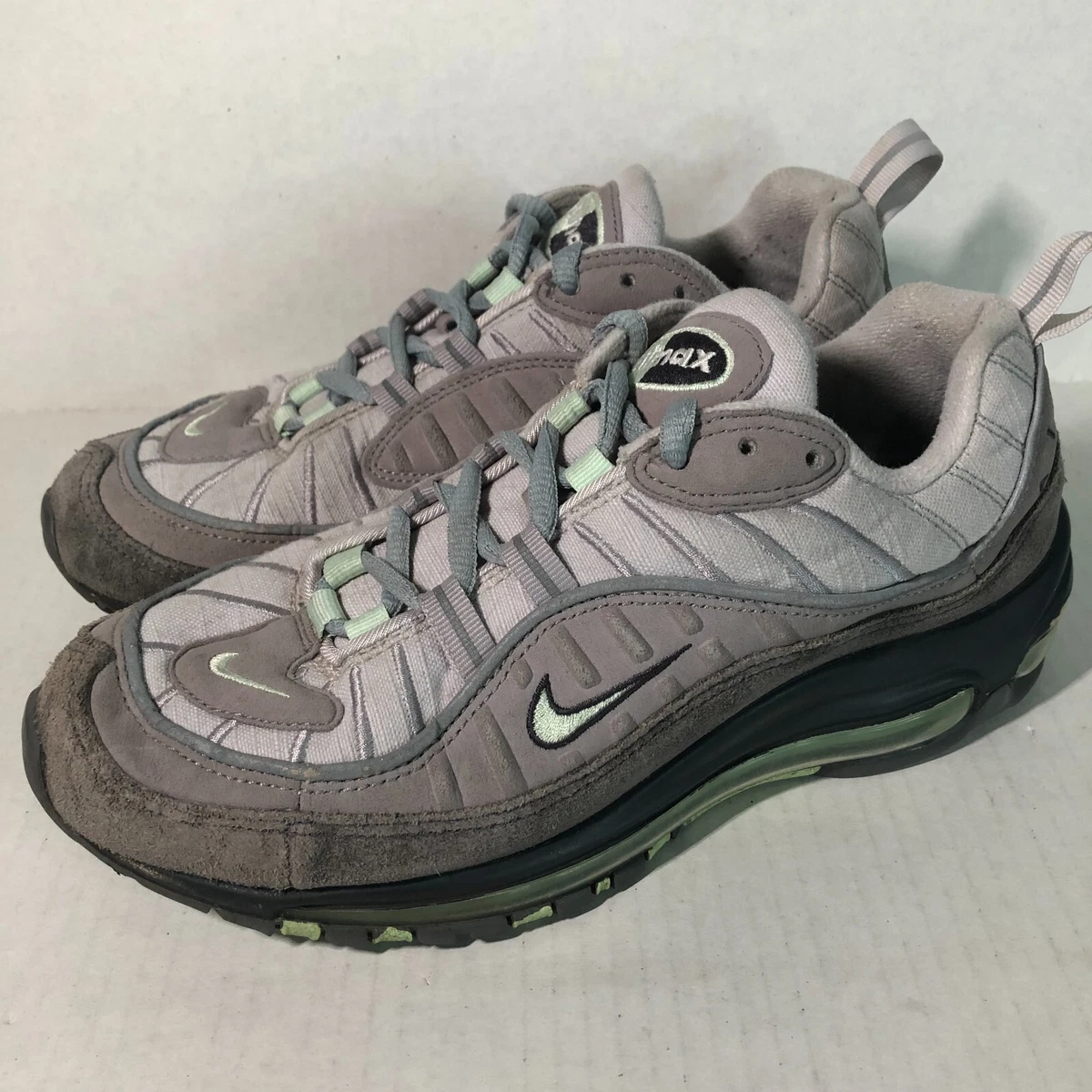 volwassen klein Omtrek Nike Air Max 98 Vast Grey Fresh Mint Size 6.5Y Women&#039;s Size 8-  BV4872-003 | eBay