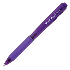 BK440V Pentel WOW RT Ballpoint Pen, Violet, Medium 1.0mm Tip, Pack of 12
