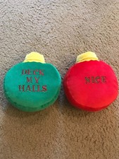 Two Christmas Ornaments Humor