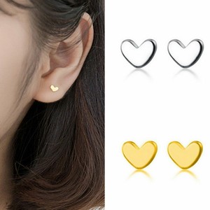 Fashion Silver Mini Small Love Heart Ear Stud Earrings Women Jewelry Gift Ebay