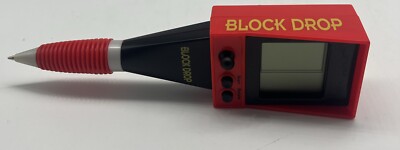 Block Drop Pen Handheld Video Game Classic Arcade Ballpoint Pen 2006 Stylus