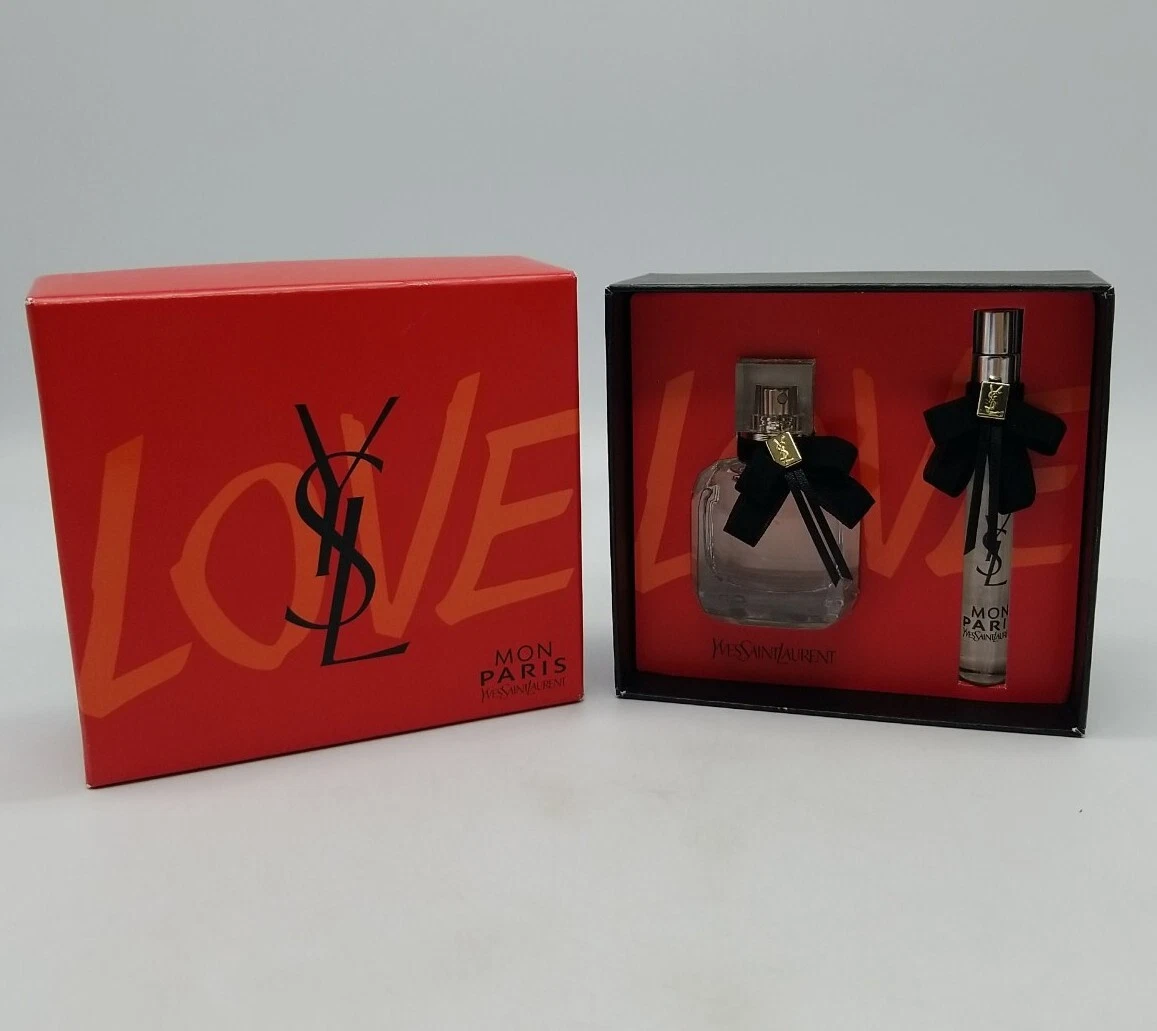 YSL Mon Paris Parfum Gift Set (1 oz - 30ml) & ( 0.33 oz - 10ml) New Open Box