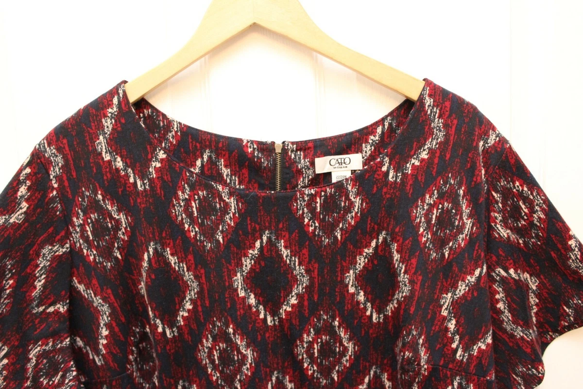 Cato's plus hot sale size red dresses